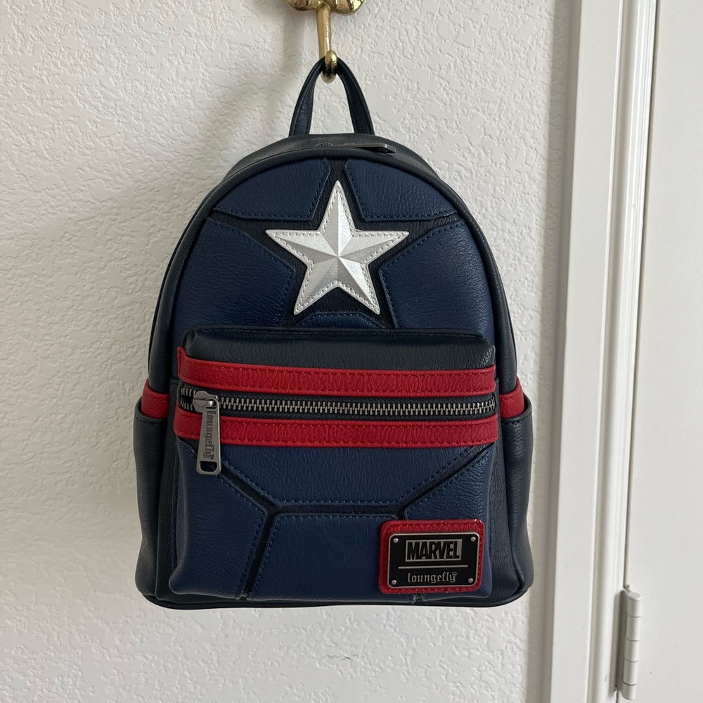 Loungefly x Marvel Collaboration Captain America Backpack
